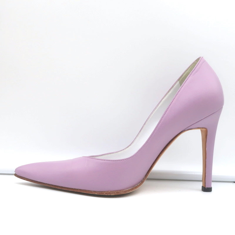 Manolo Blahnik Pumps Lavender Leather Size 36 Pointed Toe Heels product image 8, provided for visual reference and product