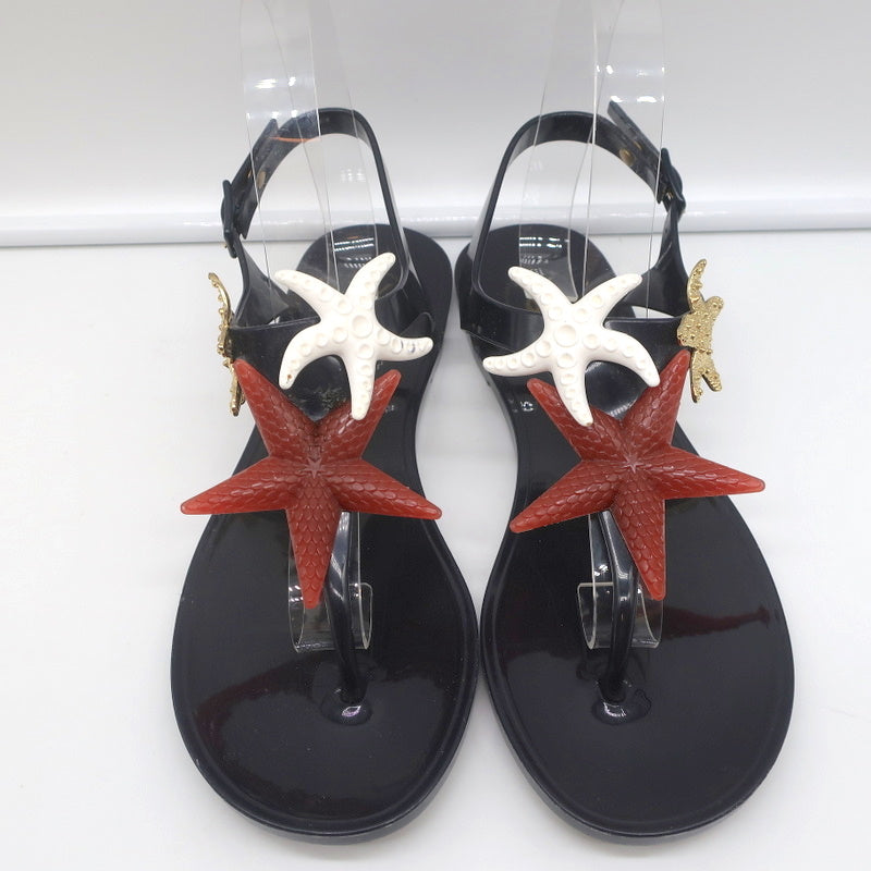 Yves Saint Laurent Starfish Jelly Thong Sandals Black Size 37 product image 3, provided for visual reference and product