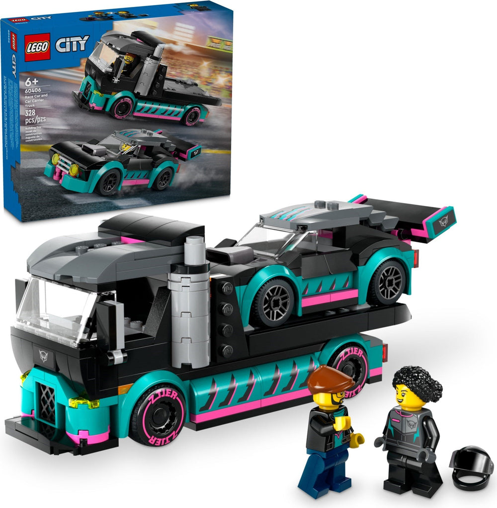 60406 LEGO Race Car and Car Carrier Truck