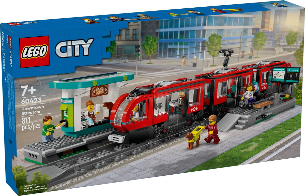 60423 LEGO Downtown Streetcar and Station product image 1, provided for visual reference and product detail review