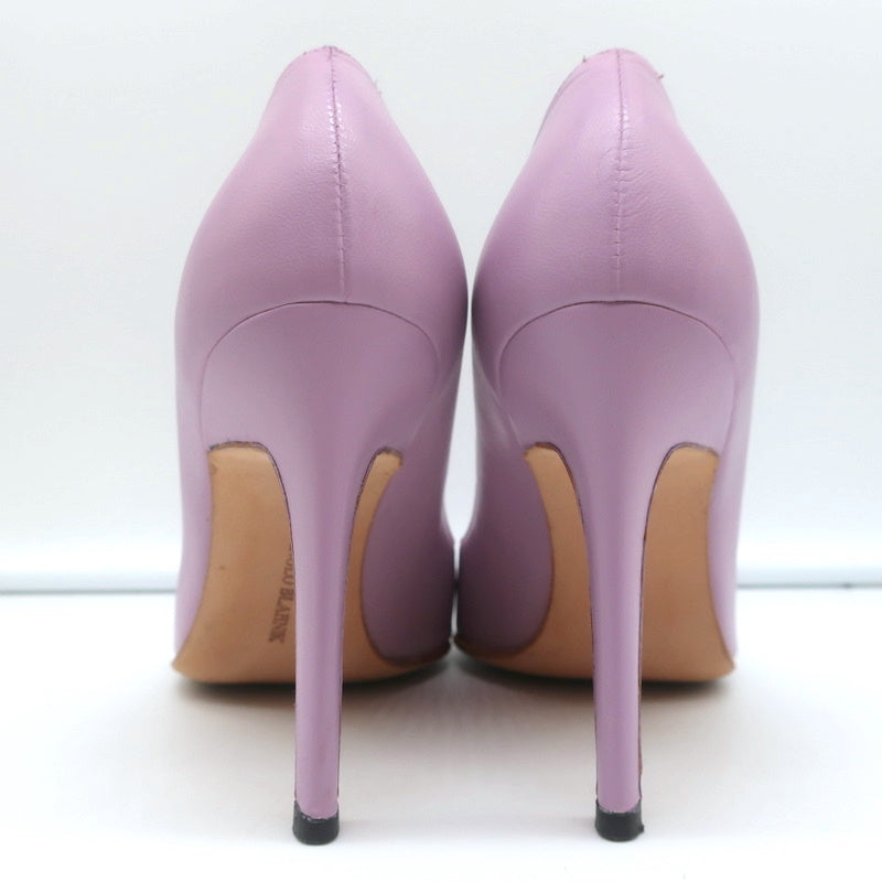 Manolo Blahnik Pumps Lavender Leather Size 36 Pointed Toe Heels product image 9, provided for visual reference and product