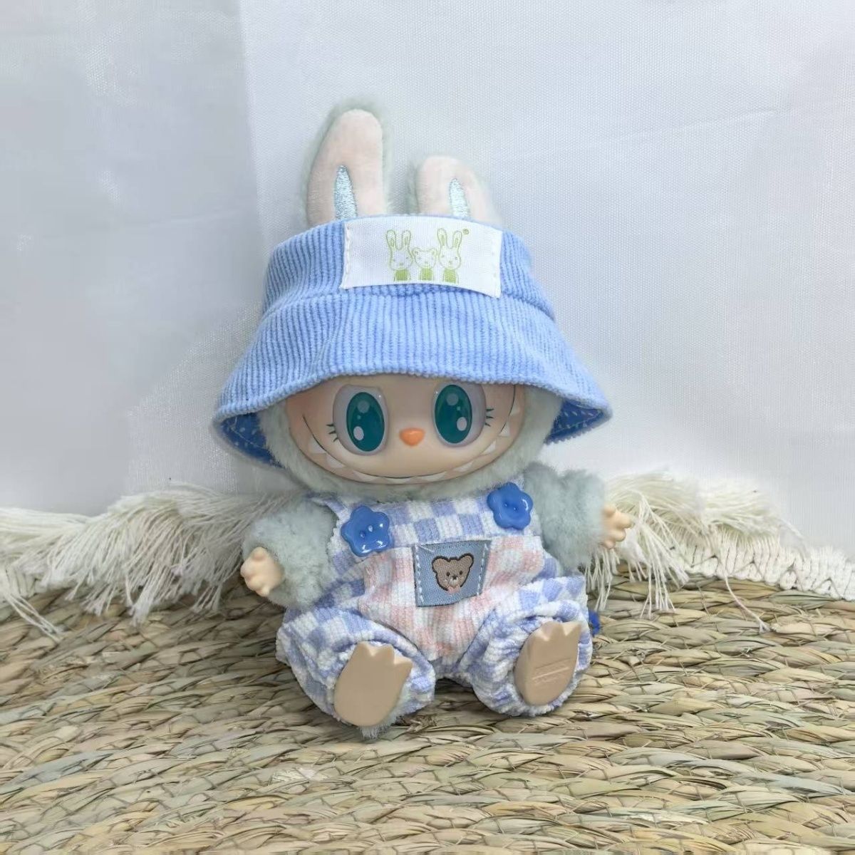 [Baby + Baby Clothes] First and second generation keychain Labubu clothes pendant Labubu baby clothes big brand set