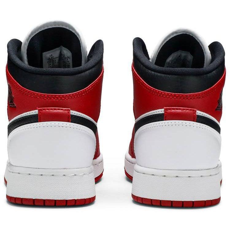 Nike Air Jordan 1 Mid GS 'Chicago white toe'. product image 4, provided for visual reference and product detail review