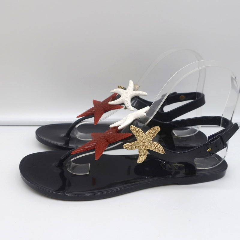 Yves Saint Laurent Starfish Jelly Thong Sandals Black Size 37 product image 5, provided for visual reference and product