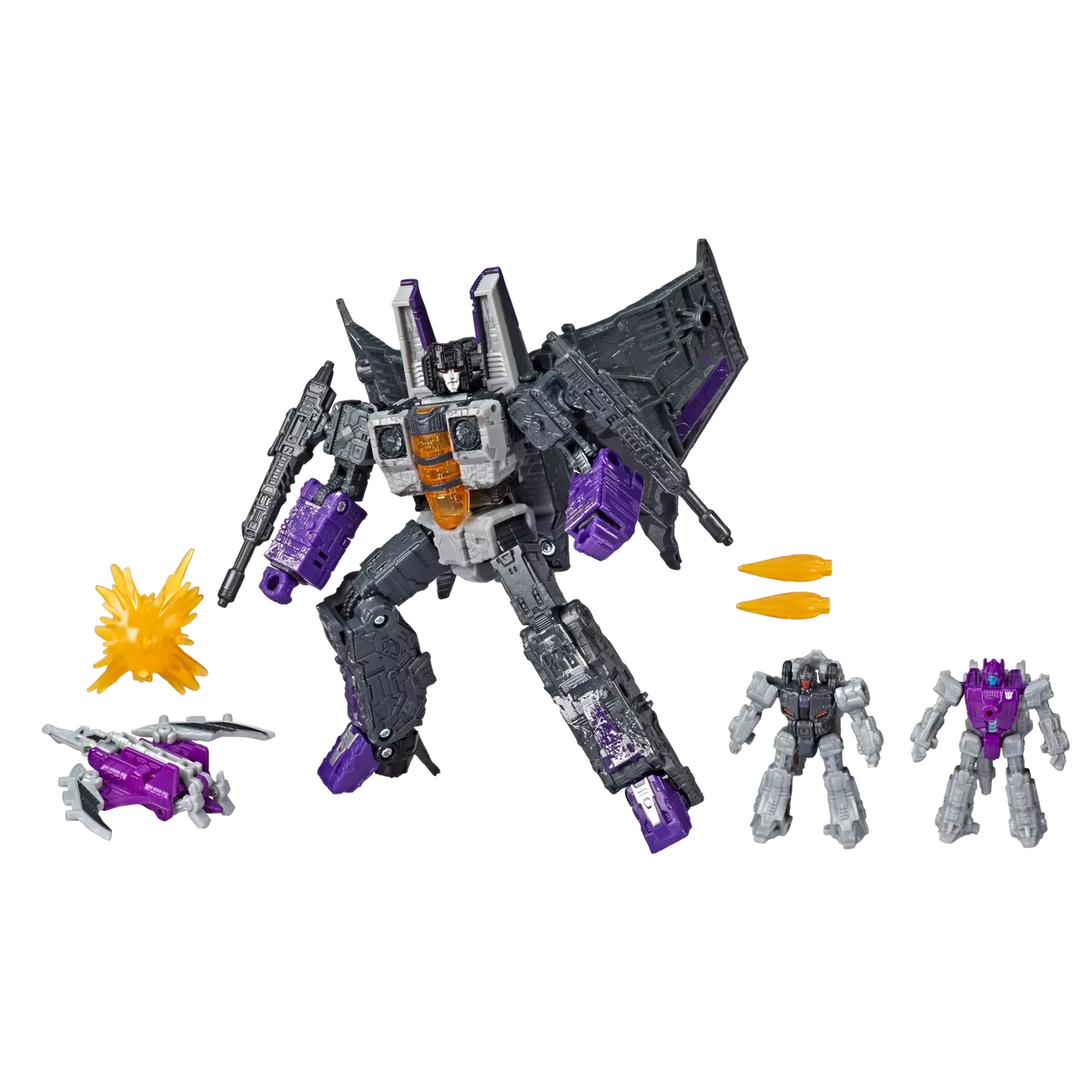 Transformers Generations War For Cybertron: Siege Voyager Decepticon Skywarp Phantomstrike Squadron 4 Pack Final Strike