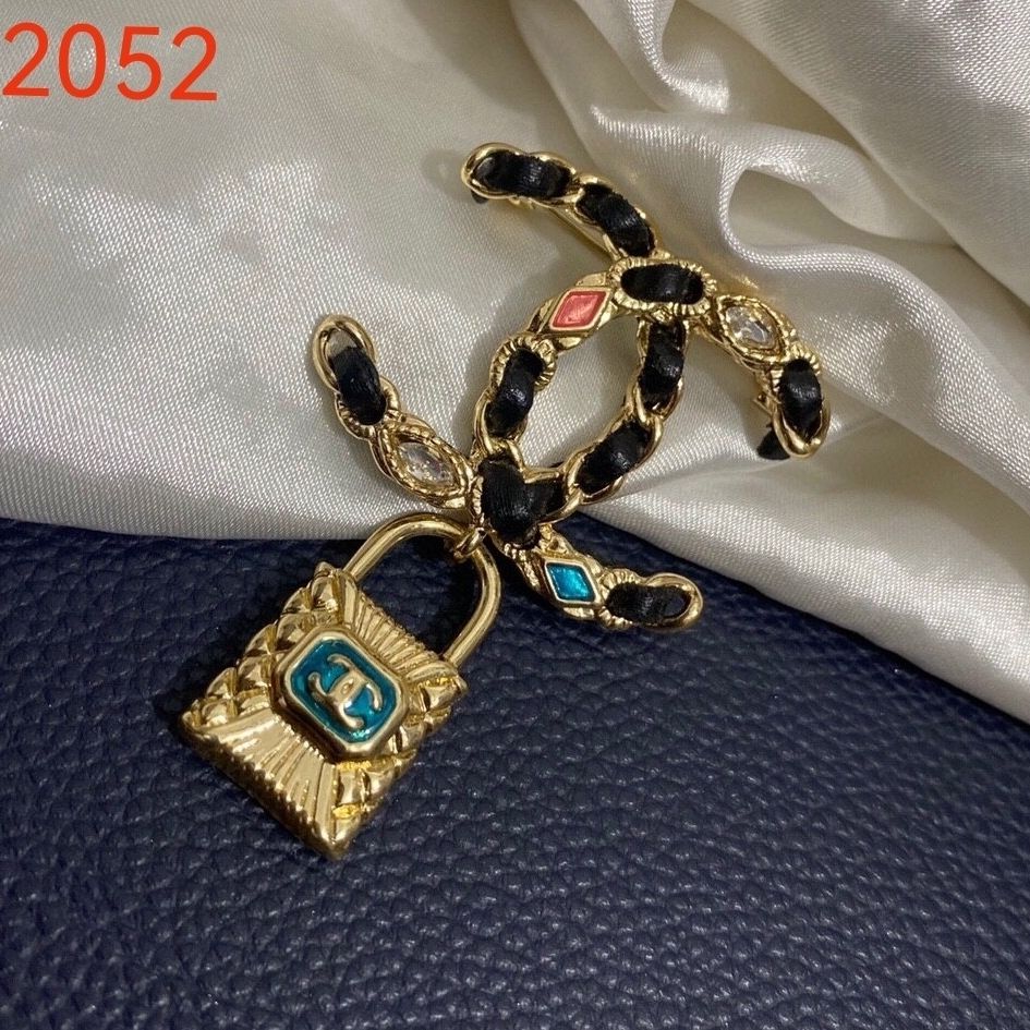Studded letter tassel brooch product image 9, provided for visual reference and product detail review