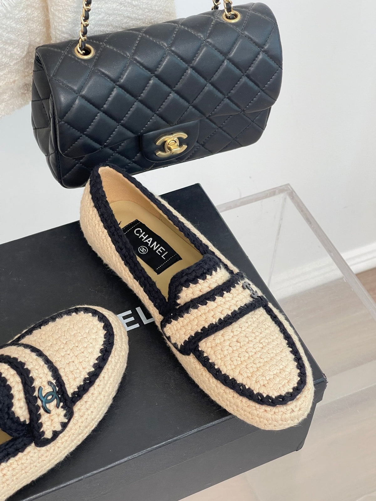 2023 CC new knitted wool loafers -S43 product image 4, provided for visual reference and product detail review