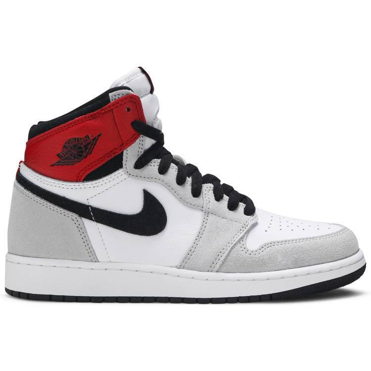 Nike Air Jordan 1 Retro High OG GS 'Light Smoke Grey' product image 1, provided for visual reference and product detail