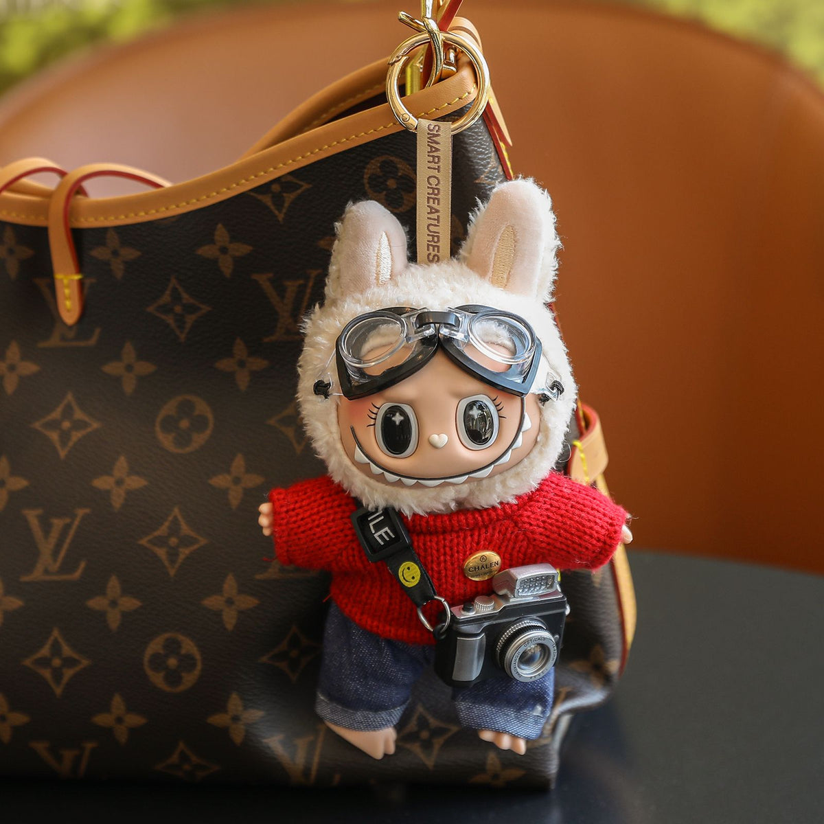 (Baby + clothes) Sitting party baby clothes plush vinyl face doll bag pendant girl gift product image 19, provided for