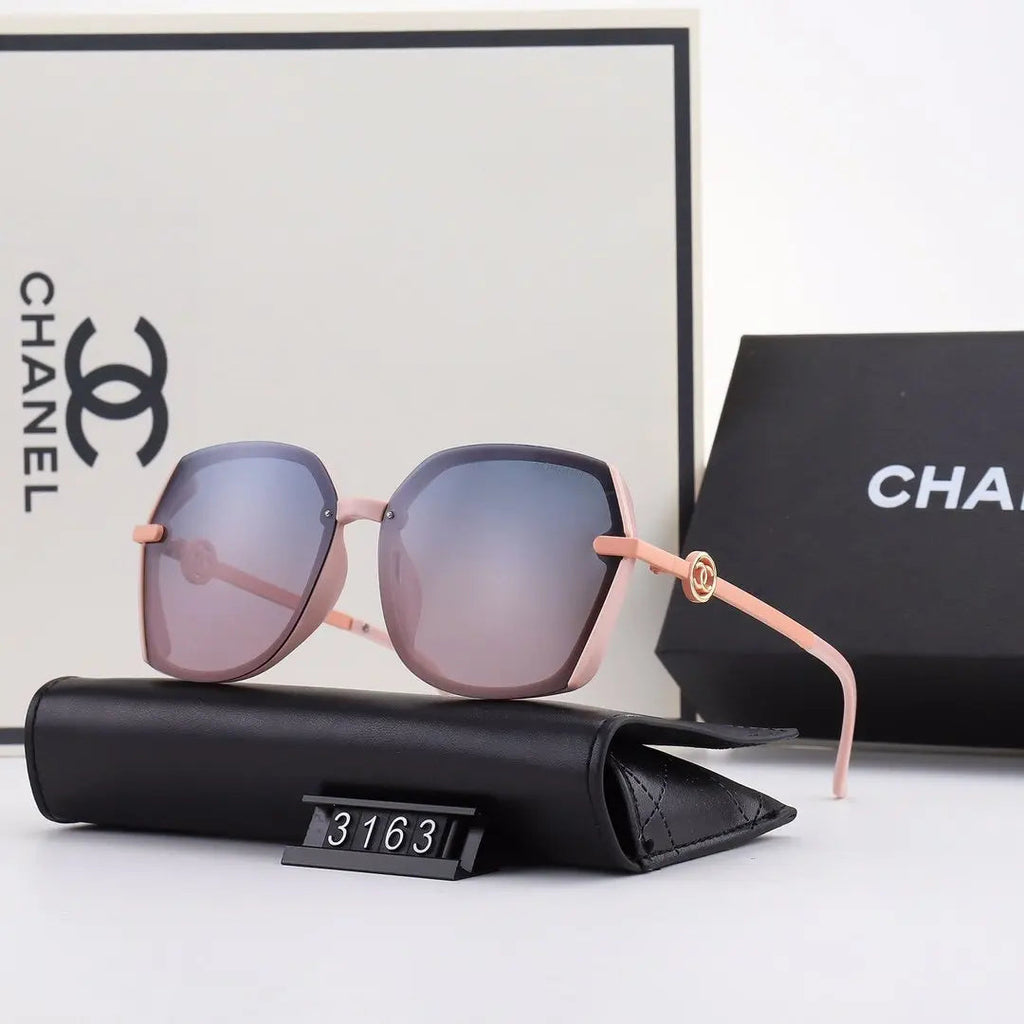 5 Colors Hollow Out Letter Thin Metal Frame Sunglasses product image 2, provided for visual reference and product detail