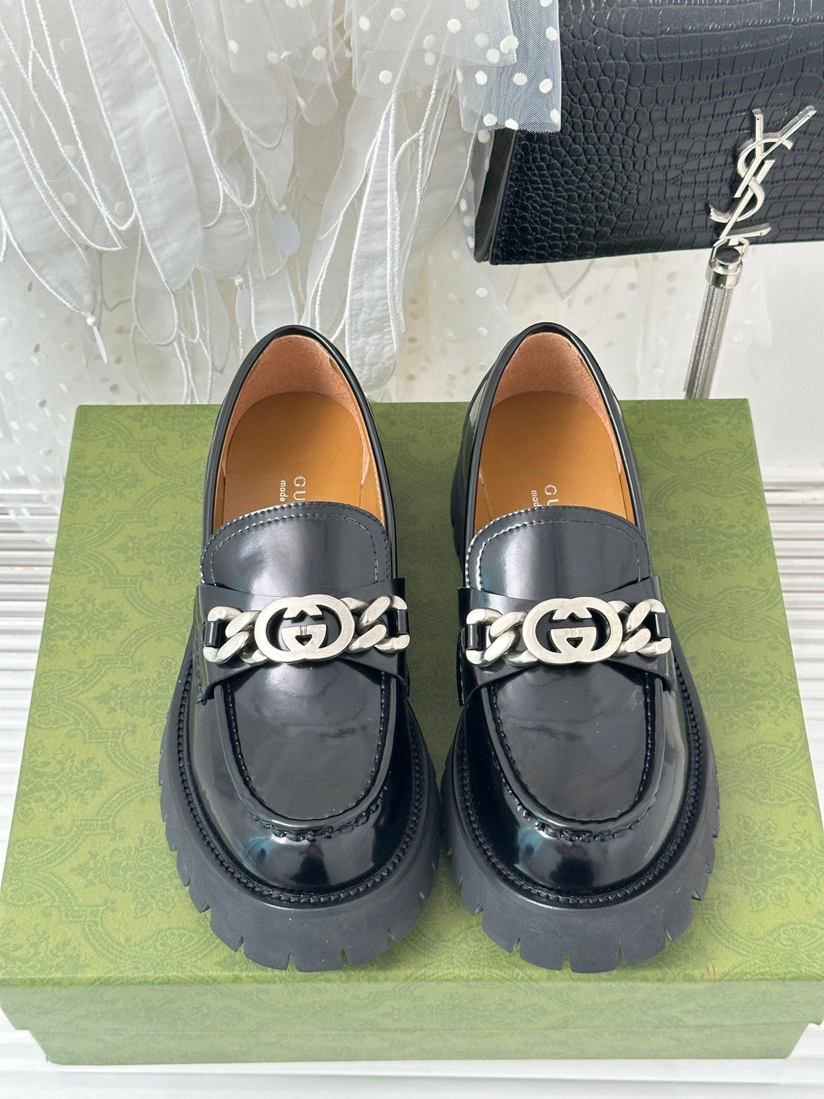 2023 GG Classic Double G Buckle Platform Loafers-S32 product image 9, provided for visual reference and product detail review