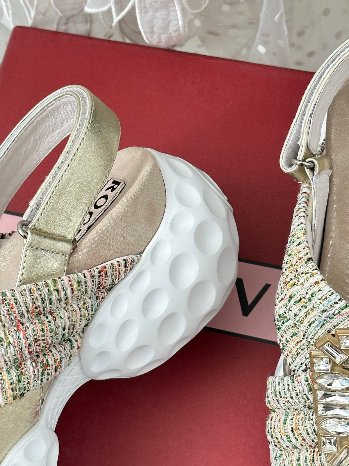 2023 Diamond Buckle Silk Sandals-S33 product image 12, provided for visual reference and product detail review