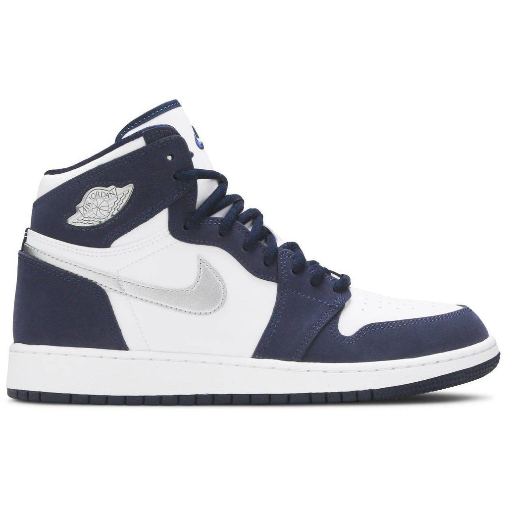 Nike Jordan 1 Retro High CO Japan Midnight Navy (GS) product image 1, provided for visual reference and product detail review