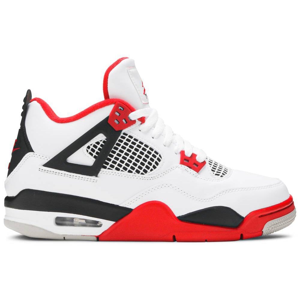 Nike Air Jordan 4 Retro OG GS 'Fire Red' 2020 product image 1, provided for visual reference and product detail review