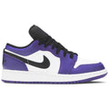Nike Jordan 1 Low Court Purple White (GS) product image 1, provided for visual reference and product detail review