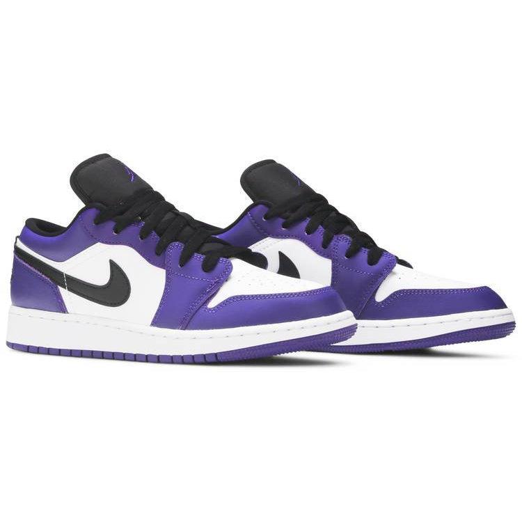 Nike Jordan 1 Low Court Purple White (GS) product image 5, provided for visual reference and product detail review