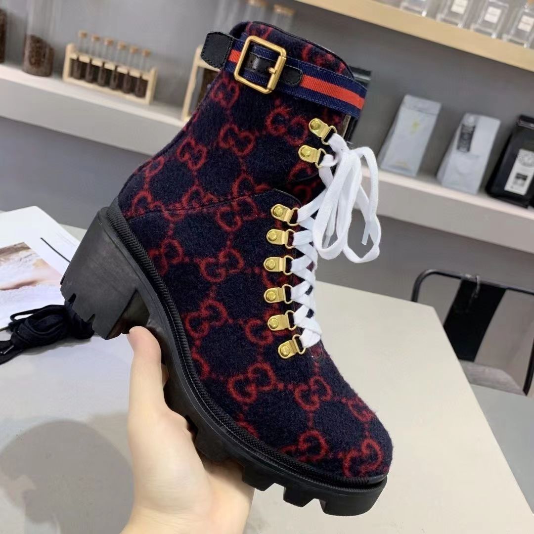 New Fashion Retro Letter printing Short Boots product image 4, provided for visual reference and product detail review