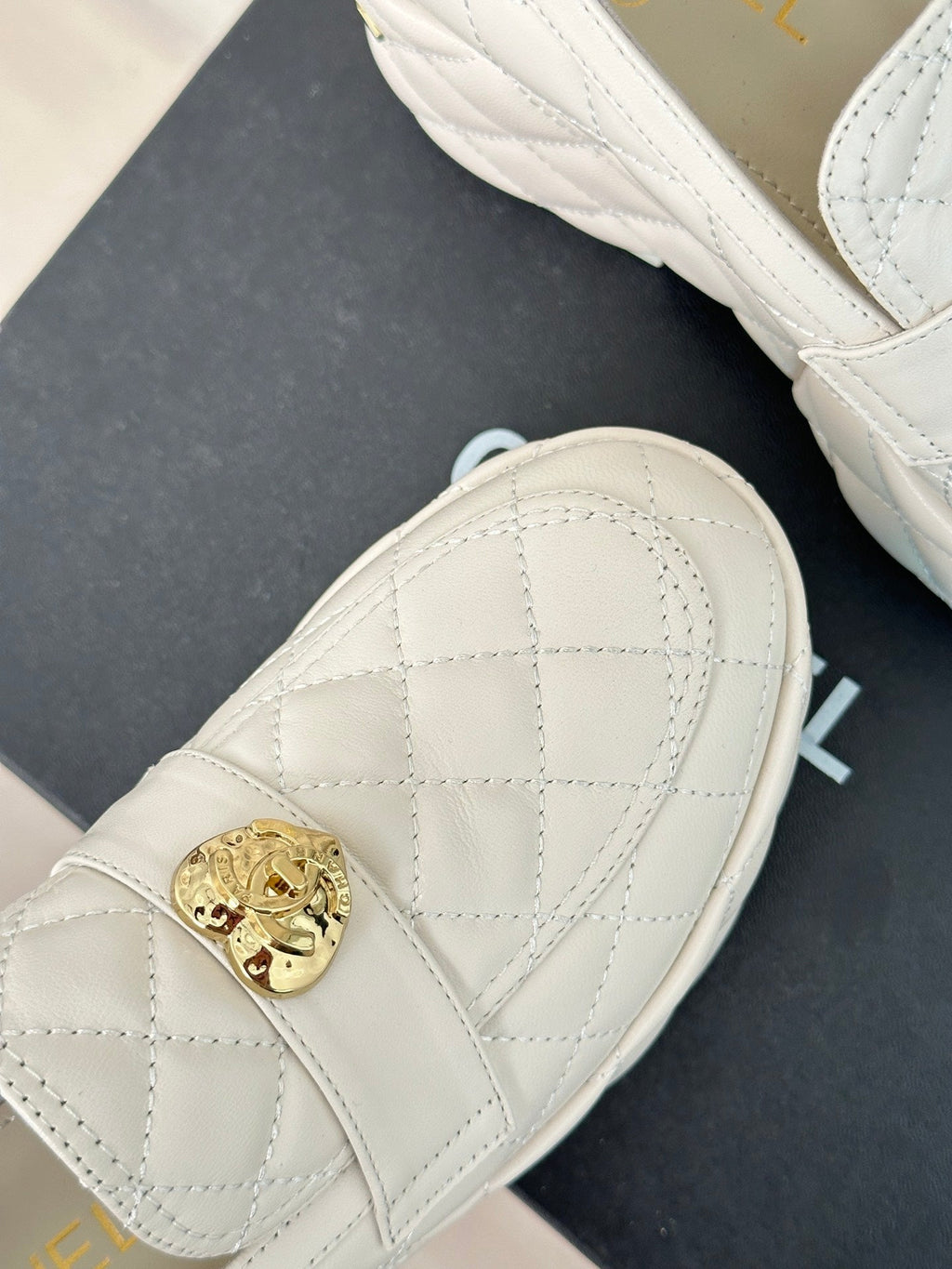2023 CC Love Double C Buckle Thick Sole Muffin Loafers -S45 product image 4, provided for visual reference and product