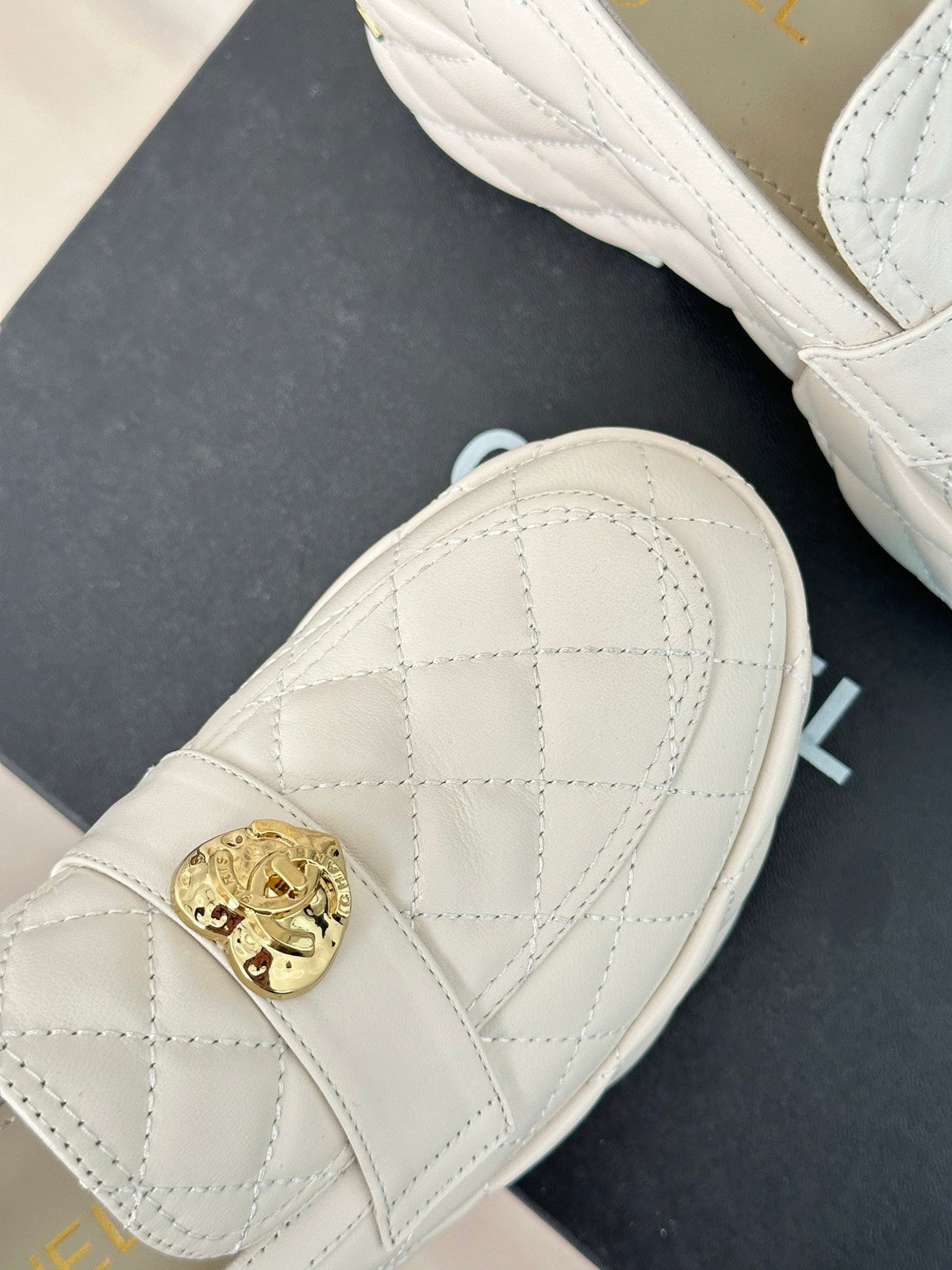 2023 CC Love Double C Buckle Thick Sole Muffin Loafers -S45 product image 4, provided for visual reference and product