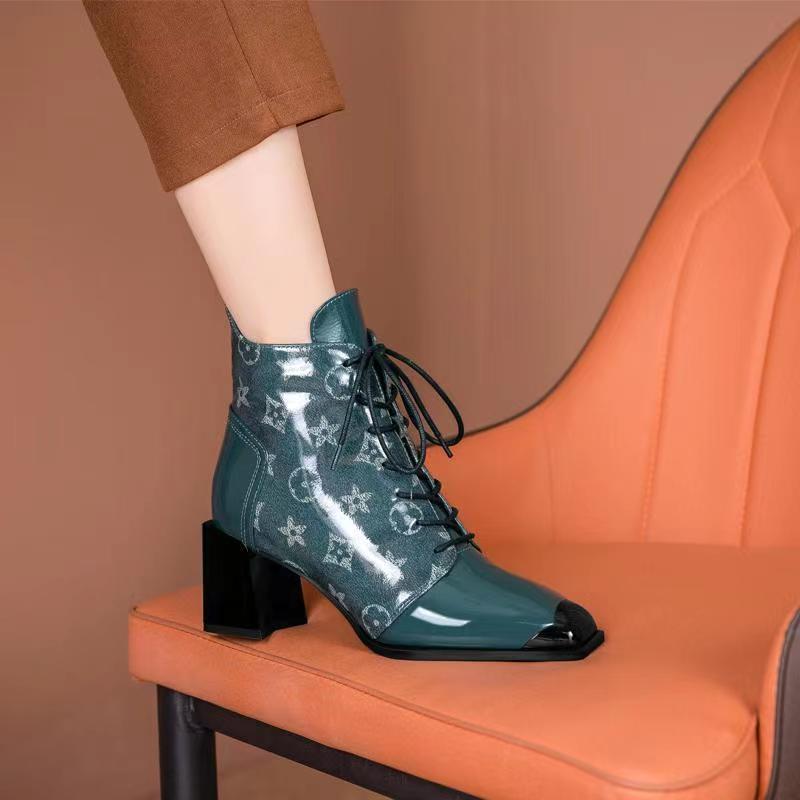 New Fashion Retro bright cortex Short Boots product image 1, provided for visual reference and product detail review