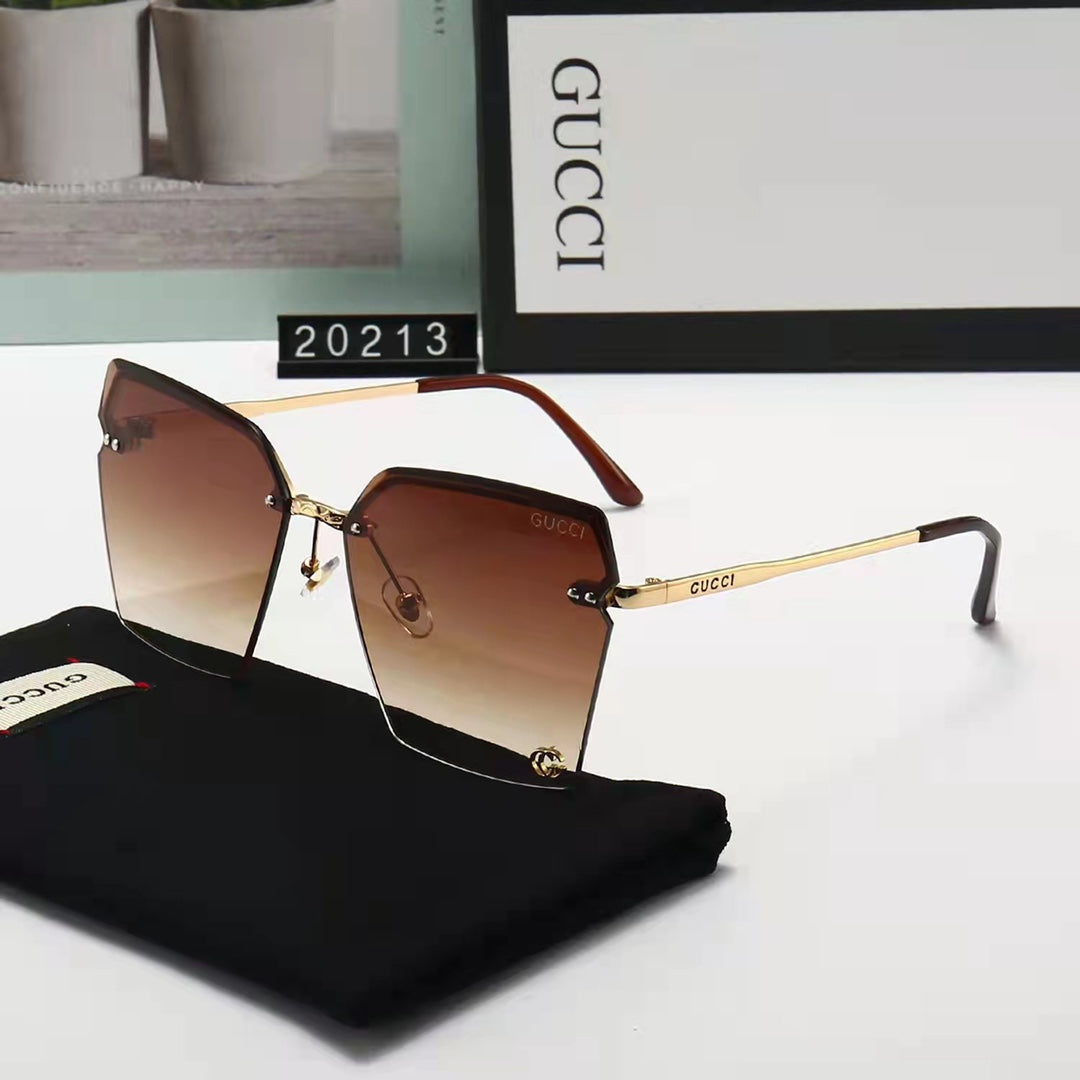 2022 New Ladies Fashion Classic Half Rim Sunglasses product image 1, provided for visual reference and product detail review