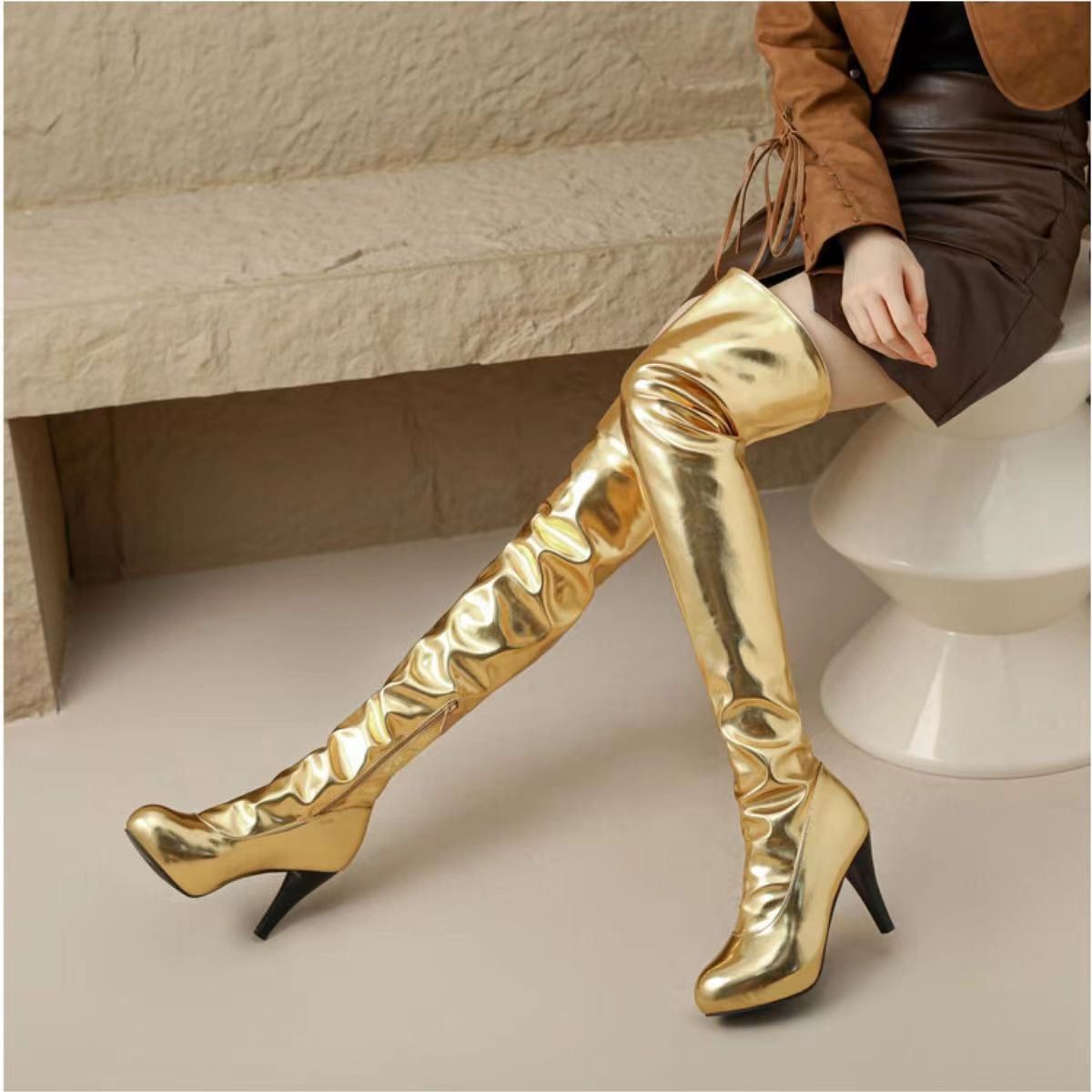 New Fashion Pointed sexy High Heel Long boots product image 2, provided for visual reference and product detail review