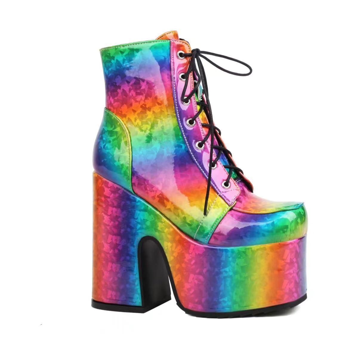 New Fashion thick sole Multiple Colors short boots product image 3, provided for visual reference and product detail review