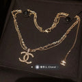 Double c double chain necklace product image 1, provided for visual reference and product detail review