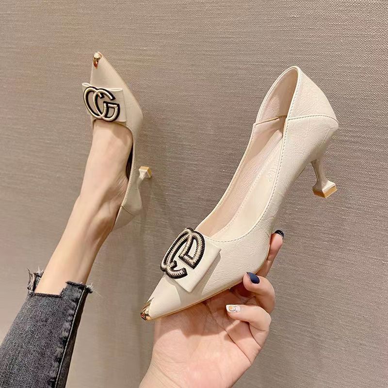 2023 GC Retro pointed toe high heels product image 5, provided for visual reference and product detail review