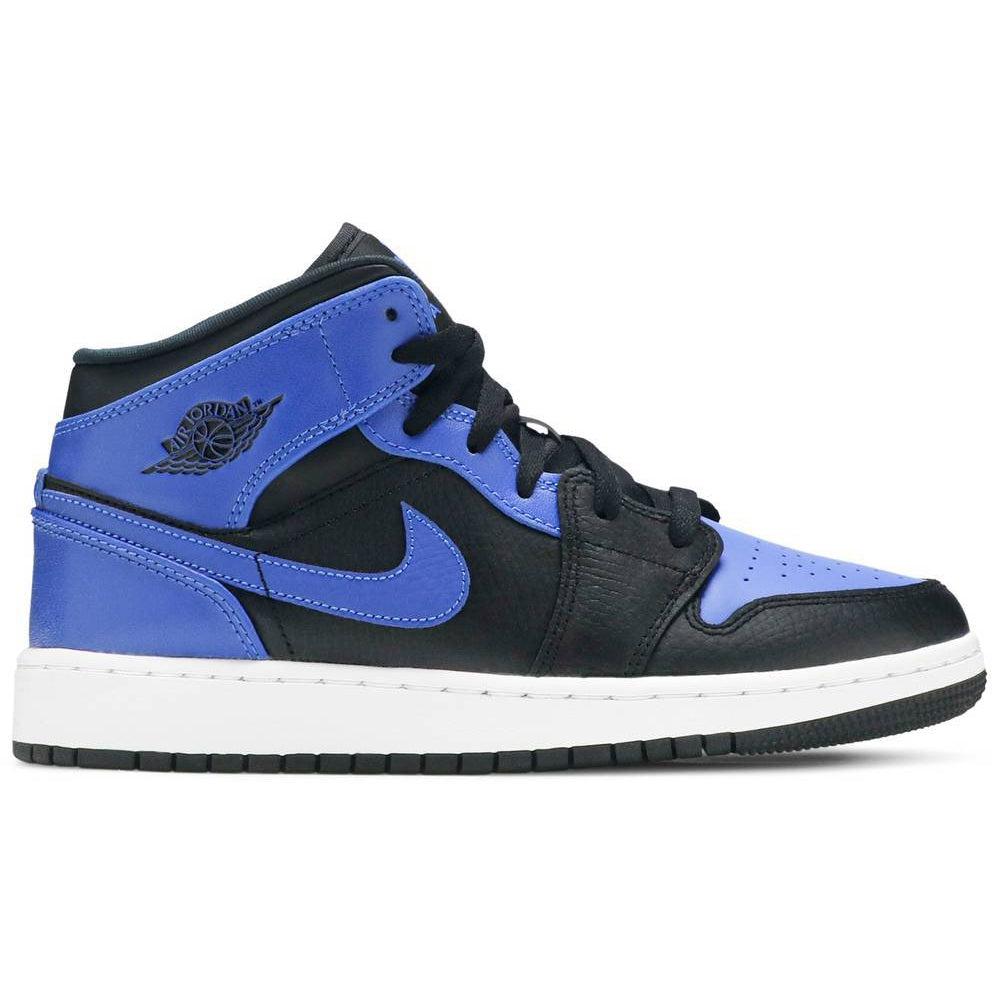 Nike Air Jordan 1 Mid GS 'Hyper Royal' product image 1, provided for visual reference and product detail review