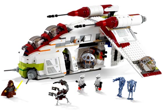 7163 LEGO Republic Gunship PRE-OWNED CERTIFIED product image 3, provided for visual reference and product detail review