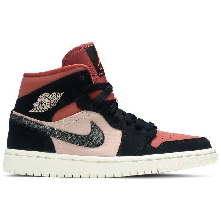 Nike Wmns Air Jordan 1 Mid 'Canyon Rust' product image 1, provided for visual reference and product detail review