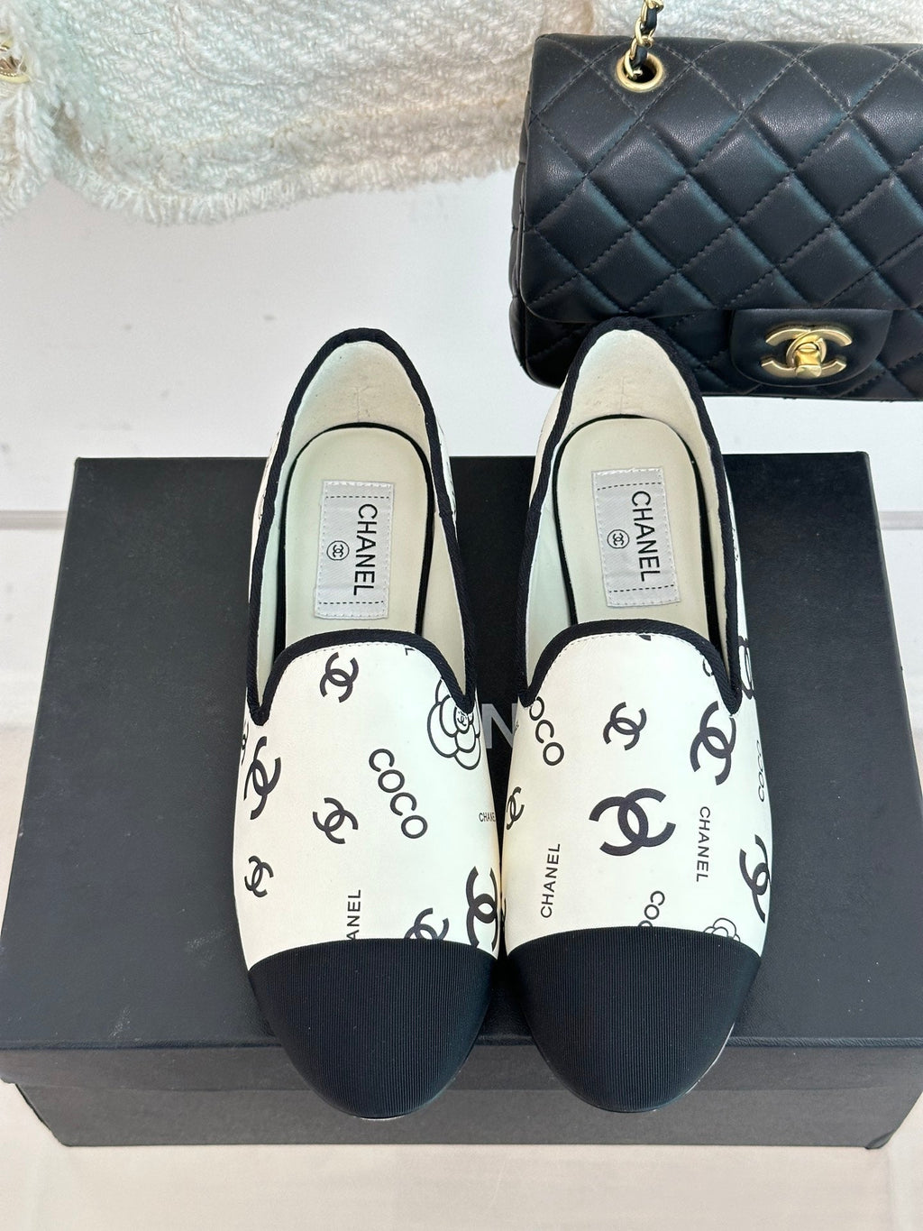 2023 CC double C print loafers-S30 product image 1, provided for visual reference and product detail review