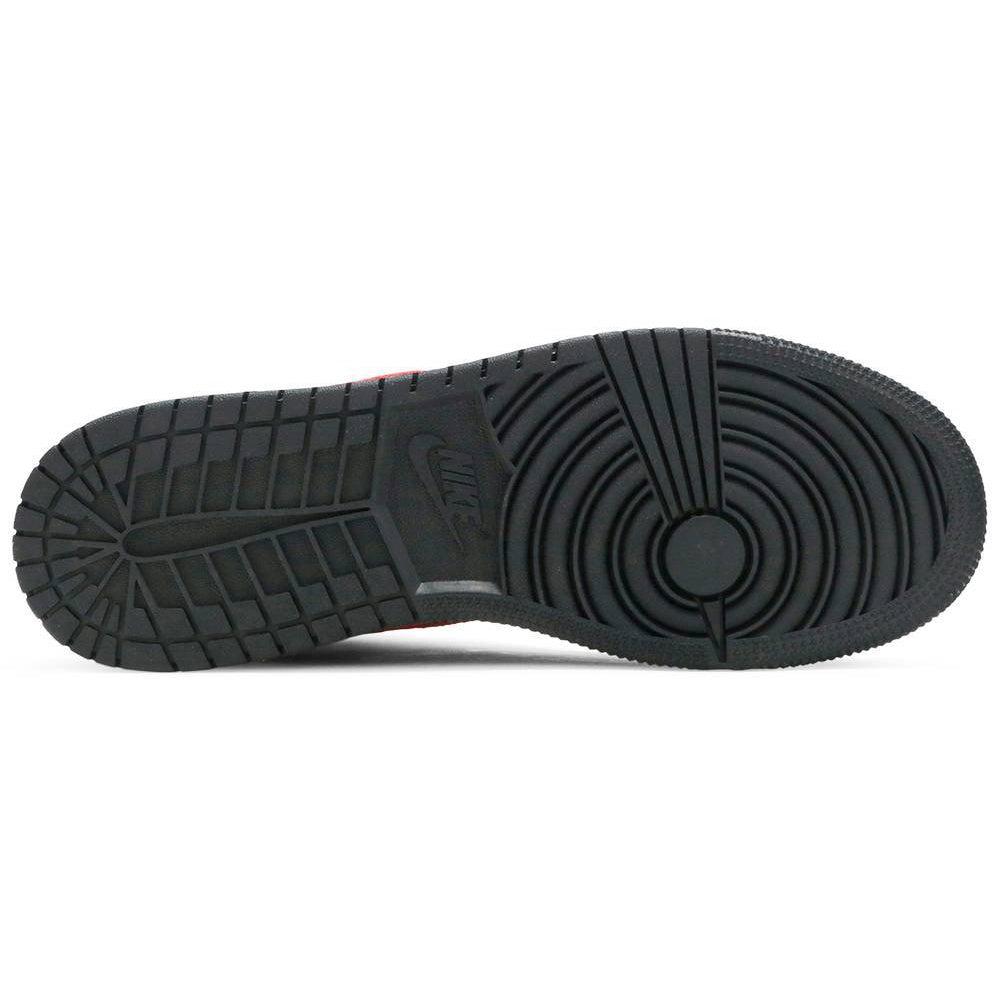 Nike Jordan 1 Mid Black Chile Red White GS product image 3, provided for visual reference and product detail review