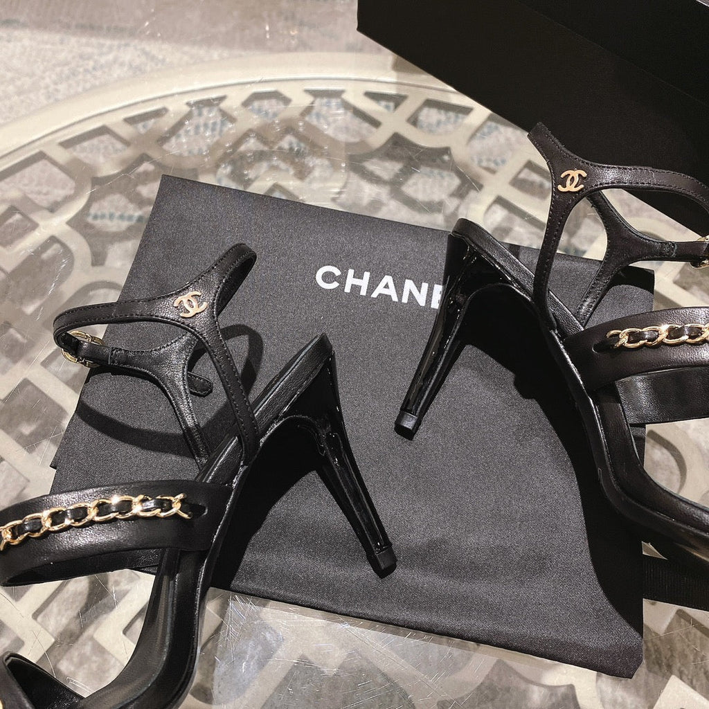 2023 catwalk style double C chain sandals -S40 product image 8, provided for visual reference and product detail review