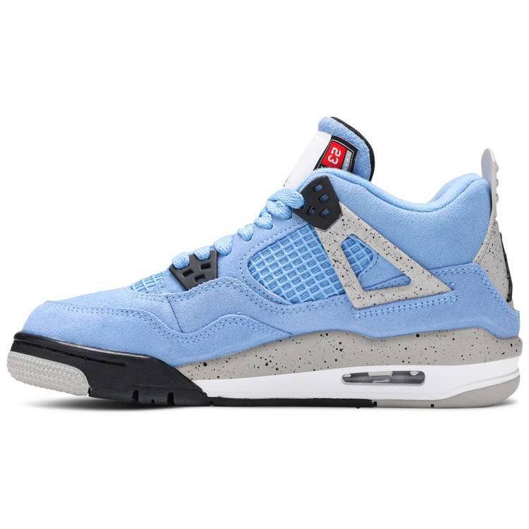Nike Air Jordan 4 Retro GS 'University Blue' product image 2, provided for visual reference and product detail review