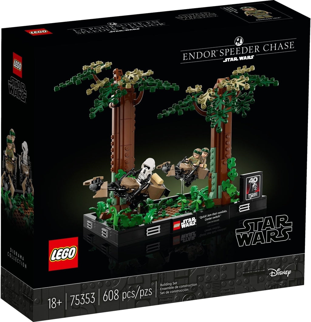 75353 LEGO Endor Speeder Chase Diorama product image 1, provided for visual reference and product detail review