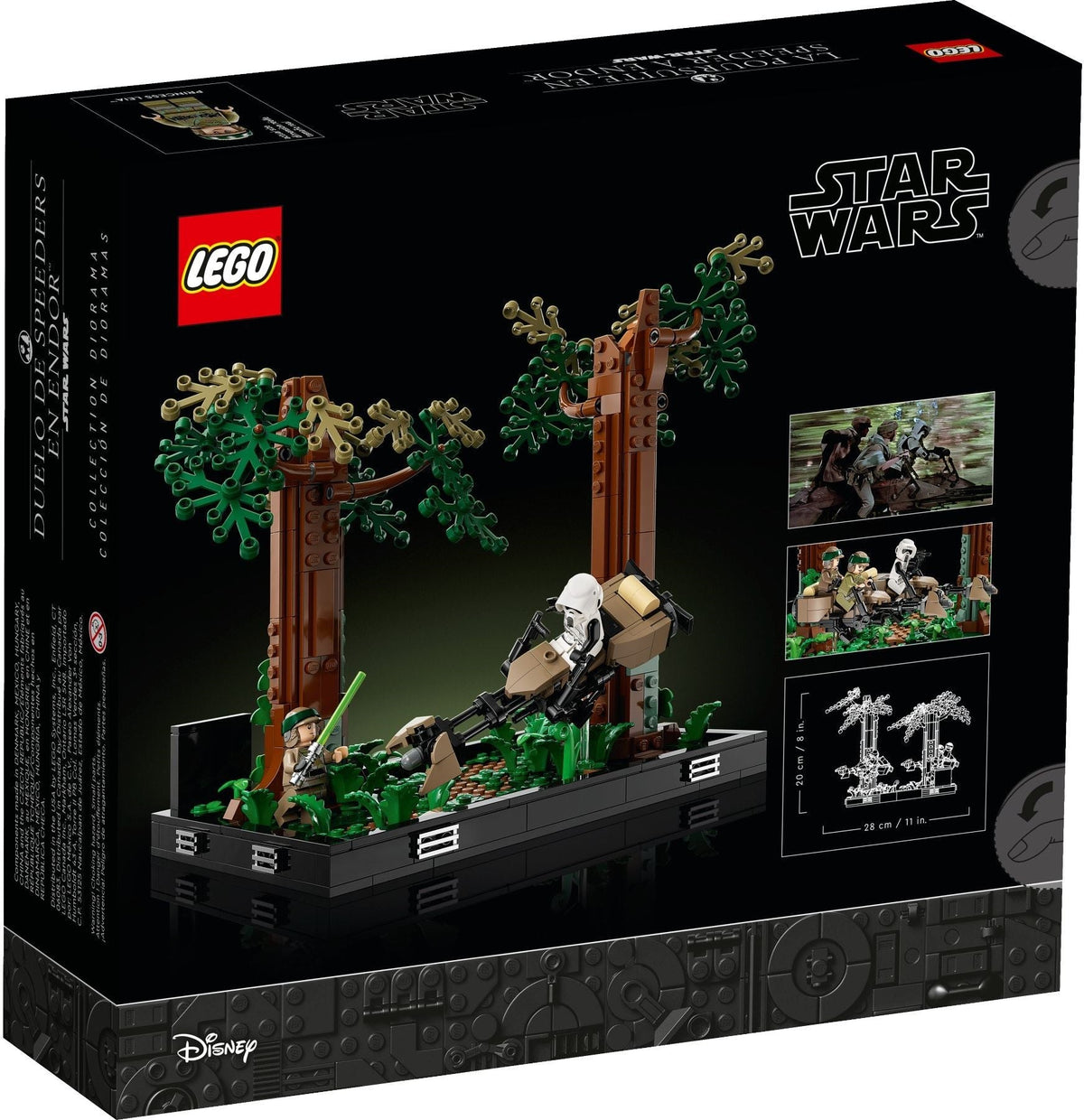 75353 LEGO Endor Speeder Chase Diorama product image 2, provided for visual reference and product detail review