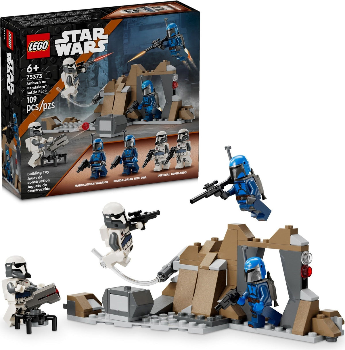 75373 LEGO Ambush on Mandalore™ Battle Pack product image 1, provided for visual reference and product detail review