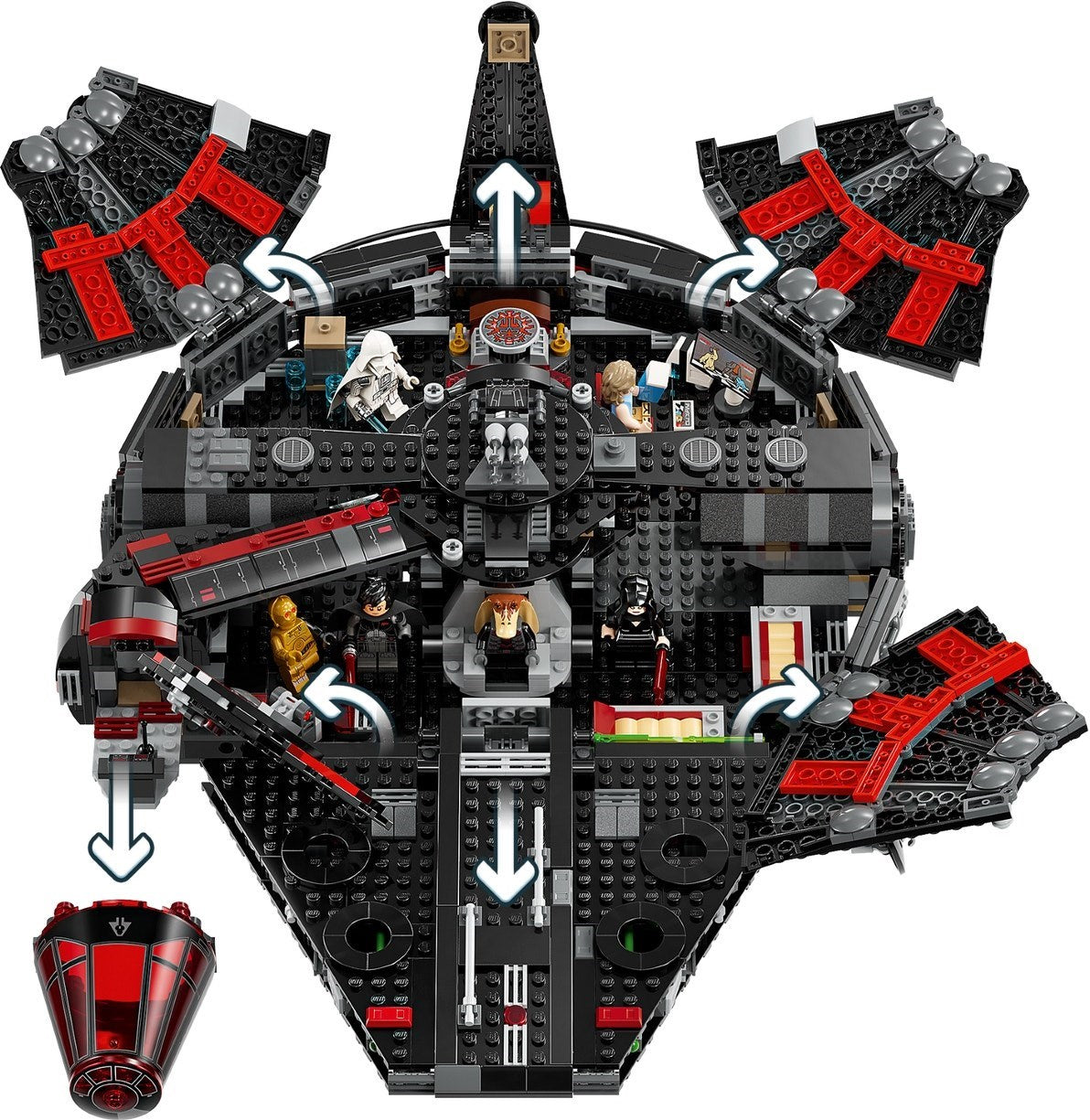 75389 LEGO The Dark Falcon product image 6, provided for visual reference and product detail review