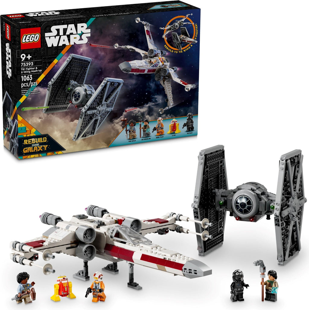75393 LEGO TIE Fighter & X-Wing Mech product image 1, provided for visual reference and product detail review
