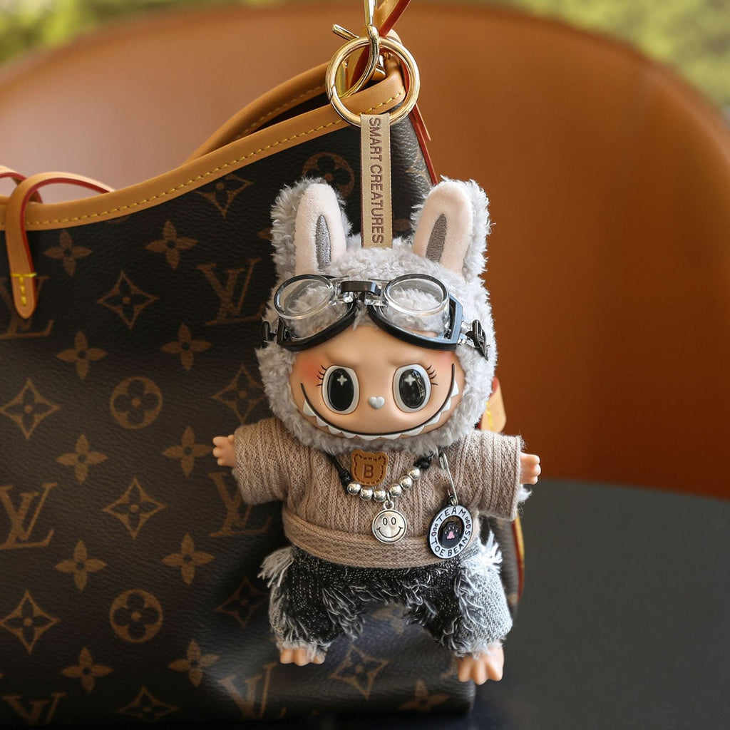 (Baby + clothes) Sitting party baby clothes plush vinyl face doll bag pendant girl gift product image 33, provided for