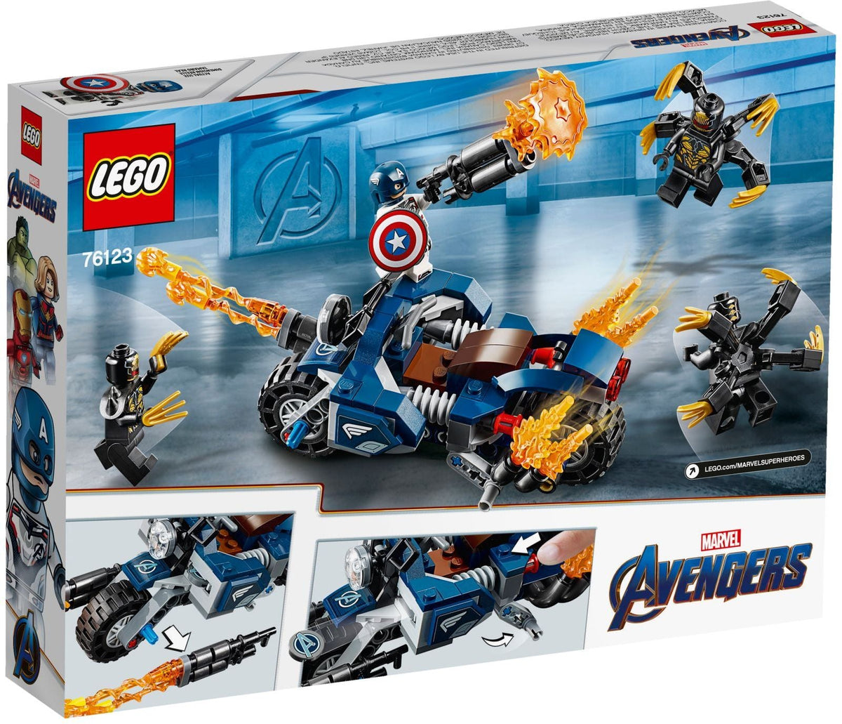 76123 LEGO Captain America: Outriders Attack product image 2, provided for visual reference and product detail review