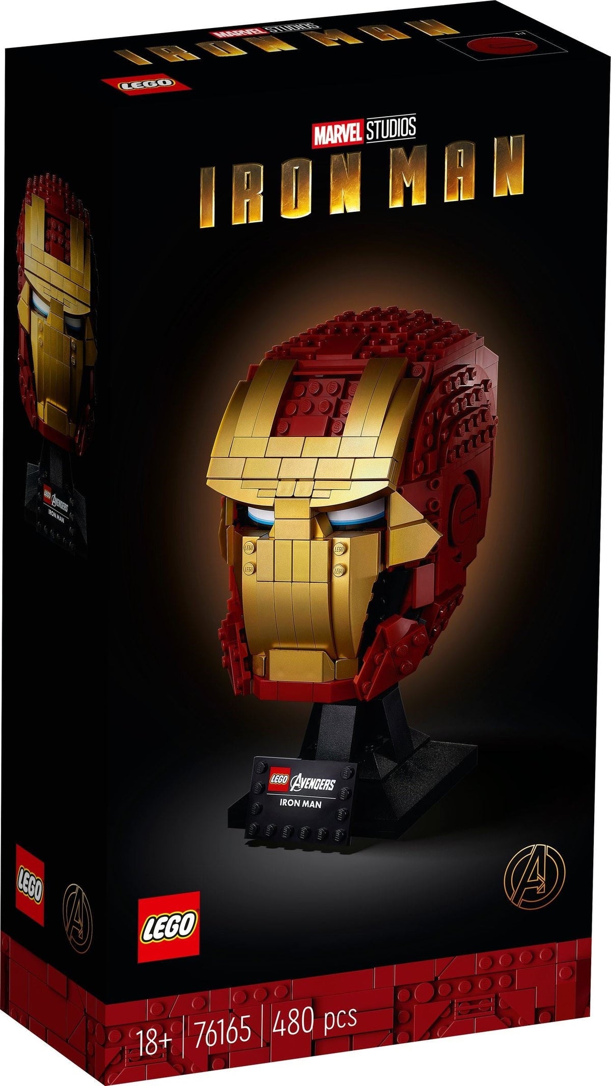 76165 LEGO Iron Man Helmet product image 1, provided for visual reference and product detail review