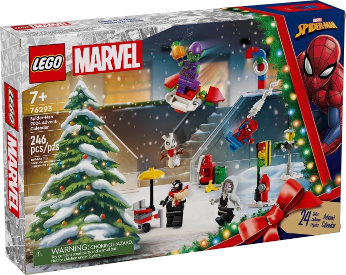 76293 LEGO Marvel Spider-Man Advent Calendar 2024 product image 1, provided for visual reference and product detail review