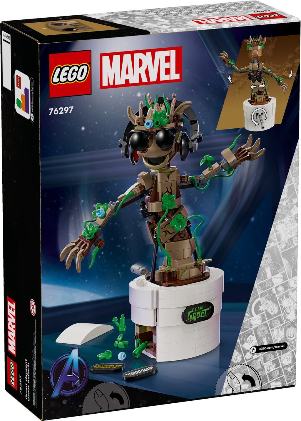 76297 LEGO Dancing Groot product image 5, provided for visual reference and product detail review