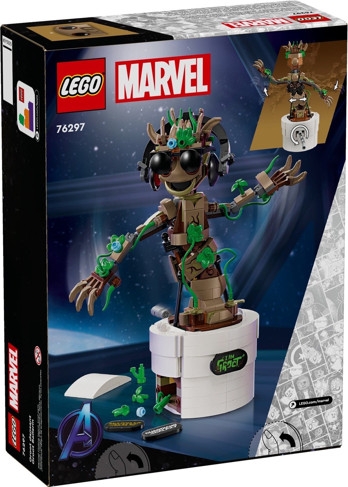 76297 LEGO Dancing Groot product image 5, provided for visual reference and product detail review
