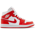 Nike Wmns Air Jordan 1 Mid 'Habanero Red' product image 1, provided for visual reference and product detail review