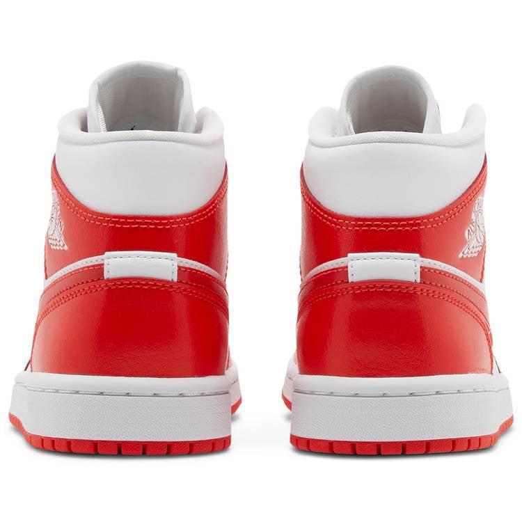 Nike Wmns Air Jordan 1 Mid 'Habanero Red' product image 4, provided for visual reference and product detail review