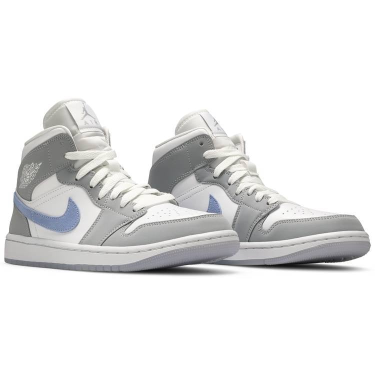 Nike Wmns Air Jordan 1 Mid "Wolf Grey" product image 5, provided for visual reference and product detail review